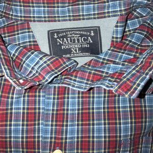 Men’s Nautica Plaid Short Sleeve Shirt